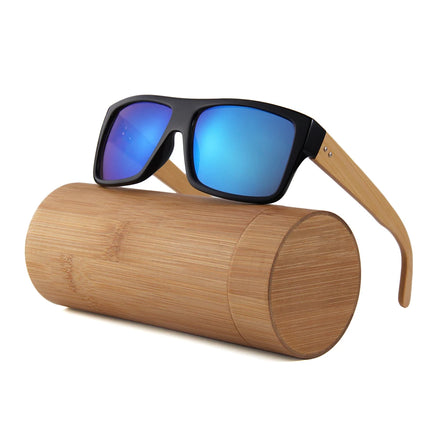 Classic Custom logo Natural Bamboo Temple Sun Glasses Sunglass Man Sunglasses Bamboo