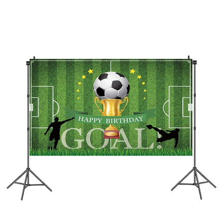 Soccer Theme Birthday Sets Boys Baby Banner Balloons Backdrop for Party Decorations Supplies
