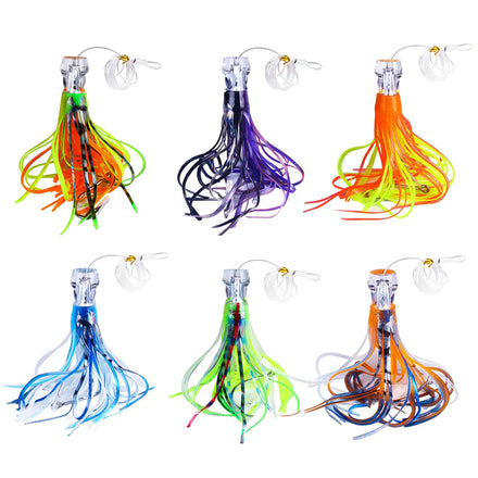 Top Seller Trolling Lure Weight 22CM 100G Metal Sea Fishing Trolling Octopus Lure Deep Sea Perfect Swimming Skirt Baits