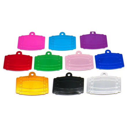 Bucket Dog Tag Custom Multi-color Metal Aluminum Alloy UV Laser Pet ID Tags