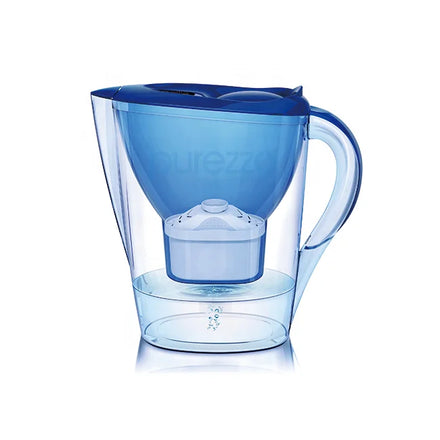 2.8L Alkaline Water Filter Pitcher Dispenser with 1 Filter Made Without BPA Huron
