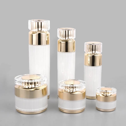 10g 15g 20g 30g 50g 30ml 50ml 120ml in Stock White Empty Plastic Lotion Bottle Acrylic Cream Jars Cosmetic Packaging Containers