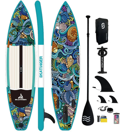 2026 SKATINGER CE certificate china manufacture inflatable surfboard longboard for sale