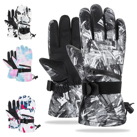 Ski Snow Gloves Waterproof Windproof Breathable Winter Warm Touchscreen Anti-slip with Pocket for Skiing Snowboarding Cycling