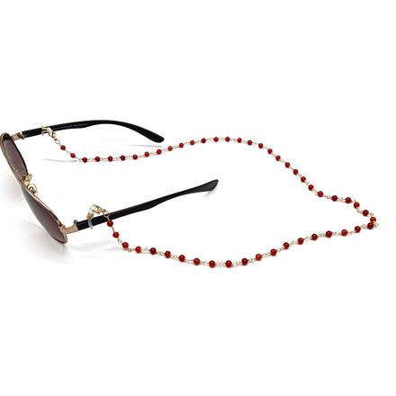 Decorative Glasses Chain With Hook Sunglasses Chain Beaded Metal Eye Glass Chain Facemask Holder Necklace