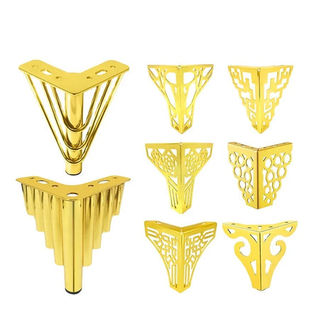Toco New Metal Oblique Cone Black Industrial Furniture Accessories Sofa Tube Legs Gold Chrome Cast Iron Table Cabinet Chair Feet