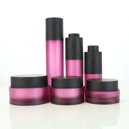 30ml 50ml Luxury Airless Frosted Pump Bottle Child-Resistant 30g 50g with Pump Sprayer for Face Cream Lotions