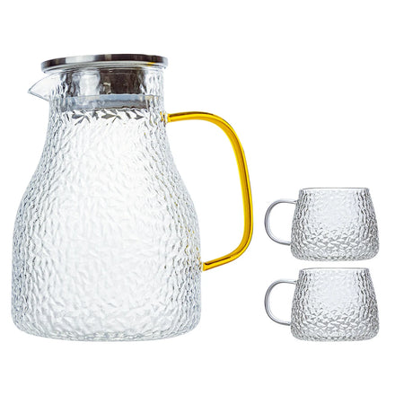 Wholesale High Borosilicate Glass 60.9Oz Coffee Drink Glass Teapot Tea Cup Set