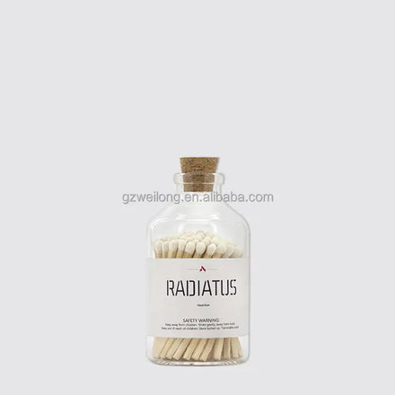 Safety Matches in Glass Jar with logo Custom for Candle Box Stick for Hotel Colorful in Bulk Luxury Matches
