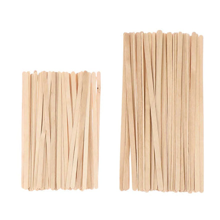 140 mm Natural Wooden Coffee Stirrers Disposable Compostable Wooden Sticks Eco-Friendly Swizzle Drinks Beverage Mixer