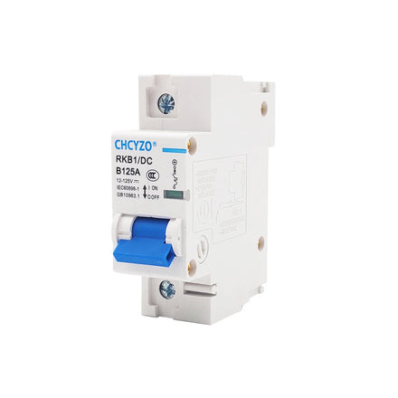 RKB1/DAB125A 125V 1P 100A Curve DC Miniature Circuit Breaker for PV System Current Breaker for 48v100ah Battery