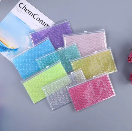 Shock-Proof and Pressure-Proof Ziplock Multicolor Pvc Transparent Bubble Bag
