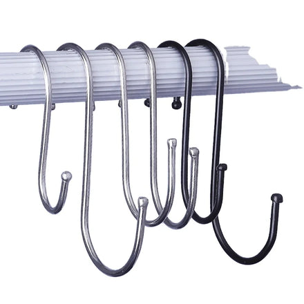 Jianyang High-quality Metal 304 Stainless Steel Storage S Hook and Colors S Hook for Kitchen Hanging Hooks