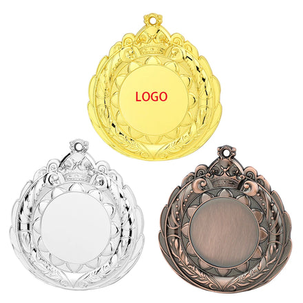 Wholesale Customized Medal Cheap Blank Marathon Running Metal Award Generic Medals for Any Competition Free Printing Sticker
