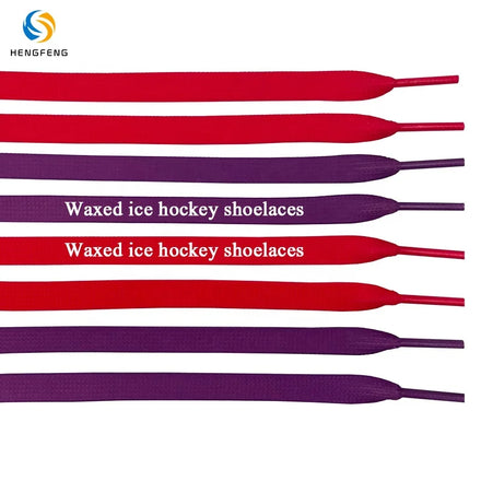 Custom Designed Gradient Waxed Polyester Hockey Skate Laces 9mm Novelty Sublimated Printed No Film Tips Pair Custom Color Custom