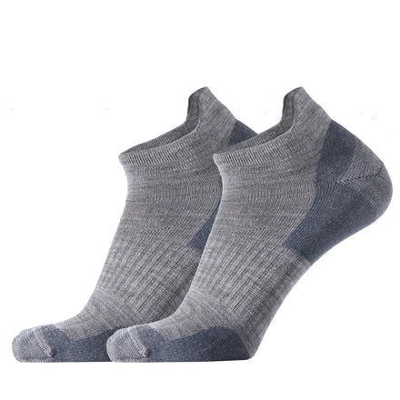 Merino Wool Ankle Socks Autumn Digital Printing Anti-Bacterial Comfort Odor Resistant Women for Hiking Trekking Outdoor Sport
