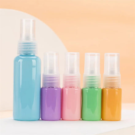 Ready Stock Stylish 10ML/30ML/50ML Plastic Spray Bottles for Clear Pink Blue Green PP Packaging for Cosmetics Colorful Practical
