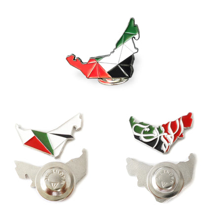 UAE Map Shape Enamel Pins United Arab Emirates Badges for Uae National Day Gifts 2022
