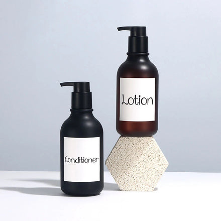 Luxury PET Plastic 500ml Hard Shampoo Gel Bottle Black Matte with White Pump Sprayer Sealing Type on Sale in Hangzhou