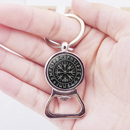 Celts Thor Odin Bottle Opener Keychain WJE02 Stainless Steel Viking Rune Bottle Opener