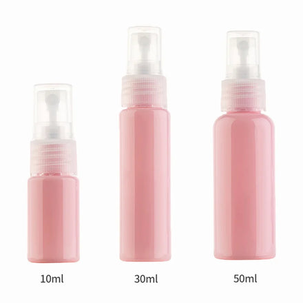 10ml 30ml 50ml Cosmetic Packaging Colorful Travel Sub-bottle Pink Blue Clear White Black Fine Mist Spray Bottle