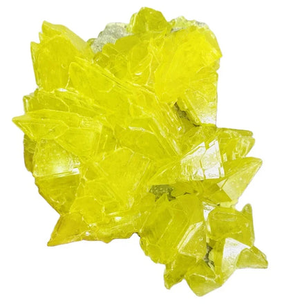 Wholesale Natural Minerals Rock Crystal Cluster Lemon Yellow Sulfur Crystal Cluster for Home Decoration
