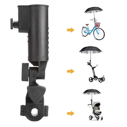 Plastic Lightweight Golf Trolley Umbrella Holder Adjustable Golf Cart Umbrella Stand Push Pull Bike Cart Umbrella Clip