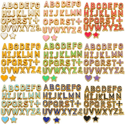 2022 Factory DIY Handmade Accessories Multicolor Drip Oil Beads Creative 26 English Letters Beads