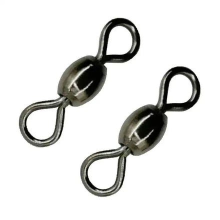 Fishing Solid Ring Corrosion Resistant High Strength Line Hook Connector Swivel with Snap 4KG-90kg Test