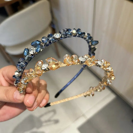 Handmade Rhinestone Hairband Hair Accessory Party Wedding Bridal Beads Flower Headband