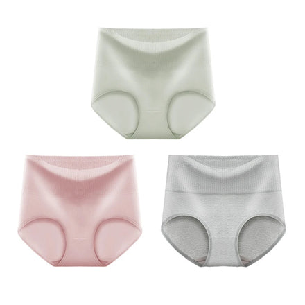 Cotton Silk Women's Underwear Natural Breathable Everyday Style Panties with Lace Decoration Woven Non-Fading Printed Design