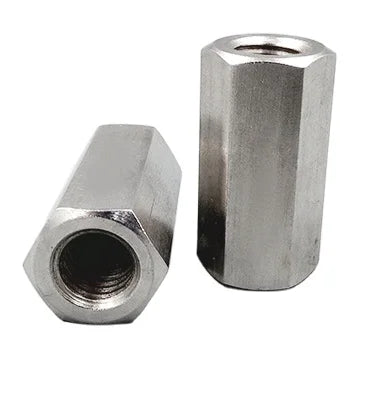 M2M2.5M3M4M5M6M8M10 304 Stainless Steel Hex Nut Adapter Hexagonal Stand-off Long Road Coupling Hexagonal Connection Nut