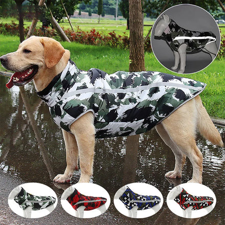 New Arrival Reflective Winter Windproof High Collar Cotton Dog Puffer Vest Coat Padded Medium Large Dog Puffer Jacket Clothes