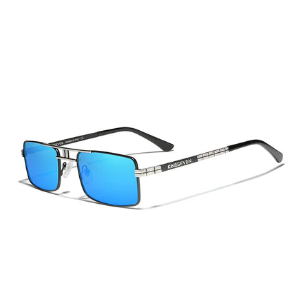 KINGSEVEN 2022 Men's Polarized Sunglasses Alloy Vintage Frame Rectangle Design for Driving & Fishing Brand Eyewear Sunshade 760