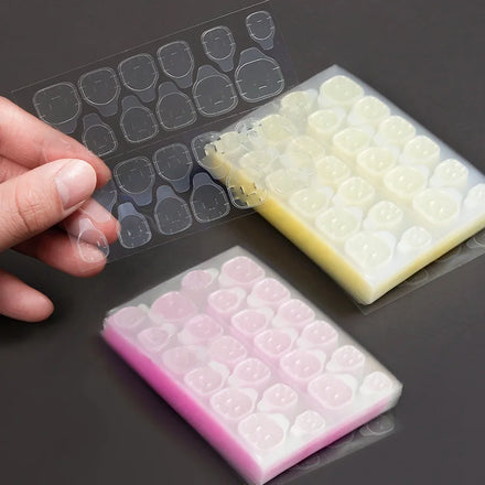 Wholesale French Tip Press UV Nail Glue Tape Waterproof Adhesive Tabs Transparent Double-Sided Eco-friendly Non-toxic for Nail