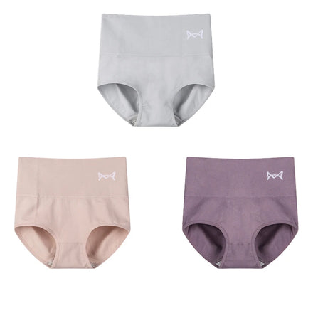High Waist Close-fitting Cotton Women's Underwear Seamless High Elastic Underwear No Curling Non-fading Women's Panties