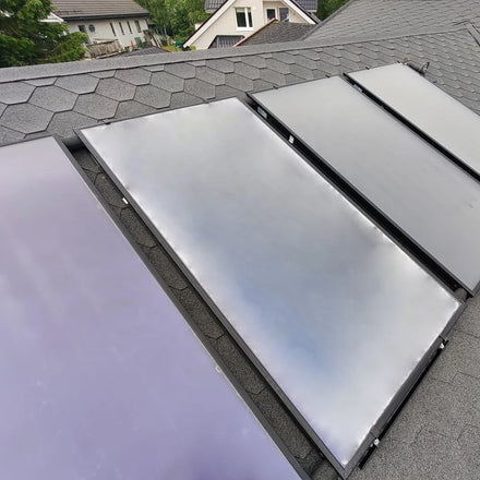 Black Coating Film Solar Collectors Hot Heating Systems Supplier with Keymark From BTE Solar