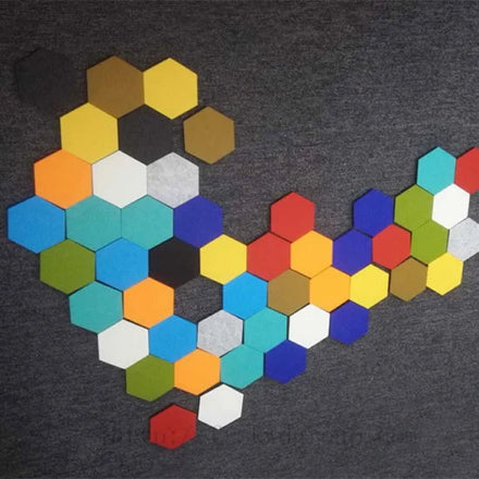 2022 Hot Sale Hexagon Wall Panels Polyester Fiber Acoustic Panels for Interior Wall Decoration