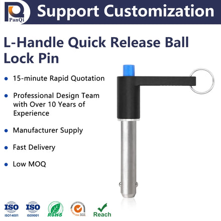 Factory Price Ball Lock Pin Line Array Stainless Steel Body Aluminum Handle High Strength Quick Release Safety Pin 5/6/8/10/12