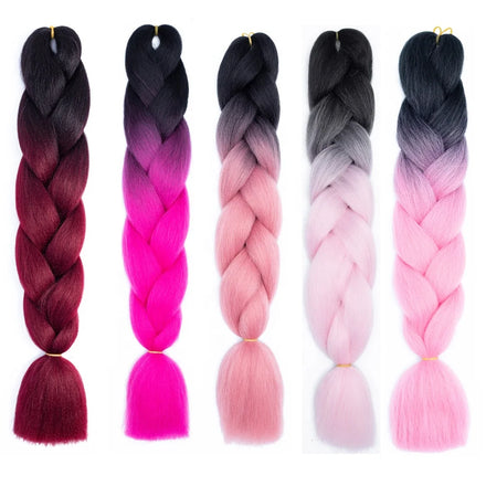 Jumbo Braid for Braiding Hair High Temperature Fiber Extensions for Box Twist Braid Wholesale Micro-loop Pre-Bonded