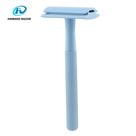 Classic Double Edge Safety Razor Eco-friendly Reusable Razor with Brass Handle Women's Shaving Tool for Smooth & Precise Shave