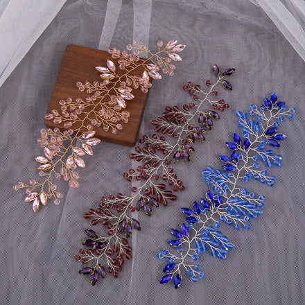 Rhinestone Hairband Head Ornaments Crystal Beads Hair Jewelry Accessories for Women Headband