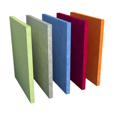 100% Recycled PET Polyester Felt Acoustic Wall Panels Modern Soundproof Material NRC 0.9 Fireproof Grade B1 1220x2420mm 3D Model