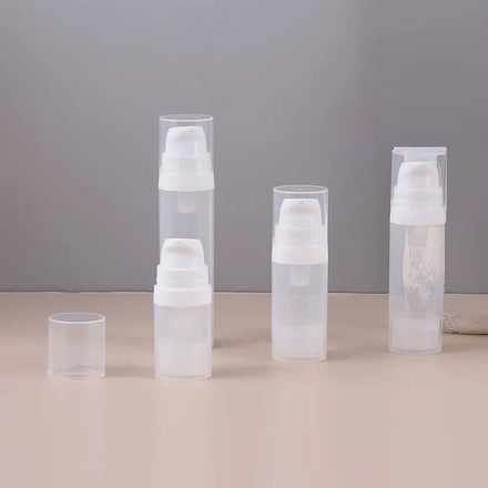 In Stock 5ml-20ml Frosted Airless Spray Bottles with White Pump for Lotion & Shampoo Screen Printing PP Material