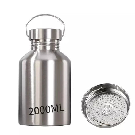 Stainless Steel 2000ml BPA Free Leak-Proof Double Wall Vacuum Insulated Sports Thermos Tumbler 12-24 Hours Thermal Insulation