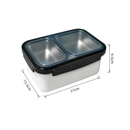Wholesale Custom Modern Sustainable Rectangular 1600ml Stainless Steel 316 Lunch Box Portable Microwave-sealed Food Storage for