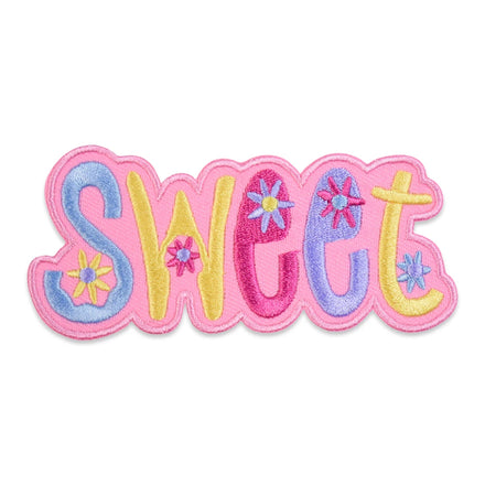 SWEET Letters Patches Embroidered Logo Cute Kids Clothing Accessories Iron on Patches Custom Embroidery for Clothes