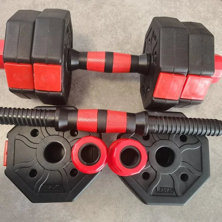 Cheapest Concrete Filled Plastic Dumbbells Muscle Strength Training Dumbbells Barbells From 10kg to 40kg