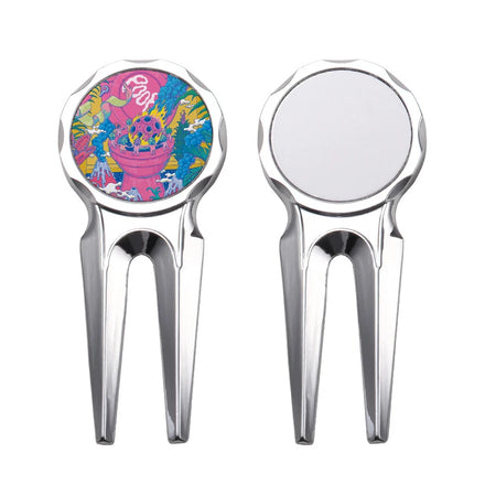 Personalized Golf Ball Marker Blank Sublimation Metal Golf Divot Tool