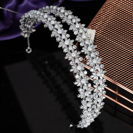 Popular Stylish CZ Zirconia Tiaras and Crowns Wedding New Luxury Bridal Headpiece BC5834